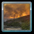 Bushfire sunset